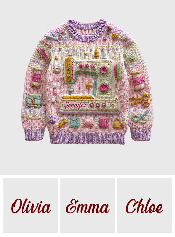 Sewing Is My Love - Personalized Sewing Ugly Sweater