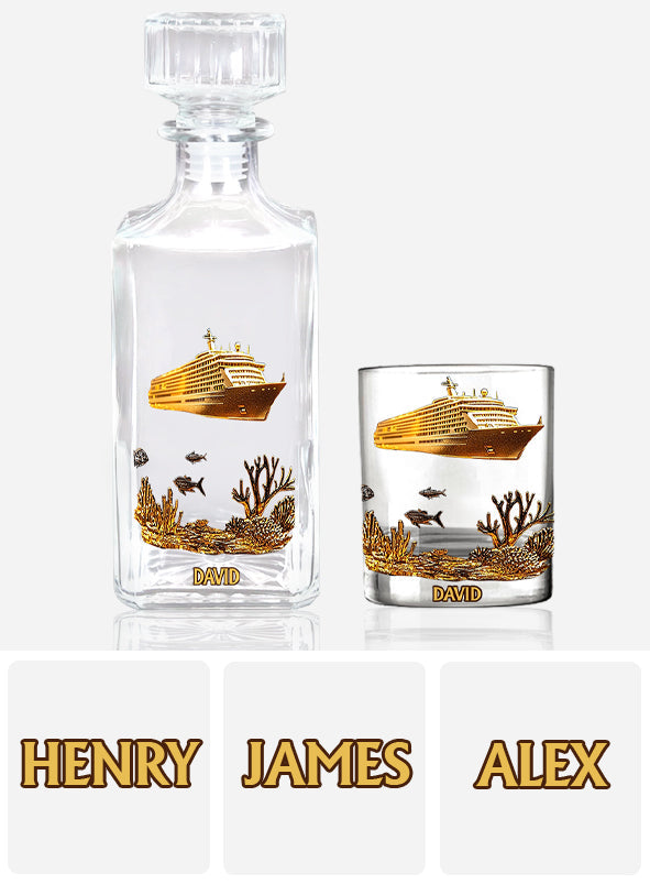Cruise Life - Personalized Cruising Whiskey Decanter Set