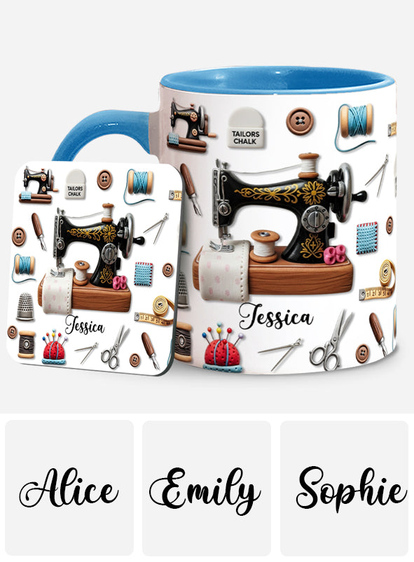 Stunning Sewing Machine - Personalized Sewing Accent Mug