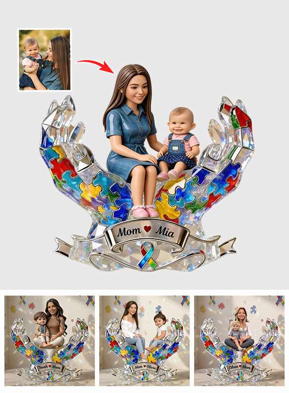 Custom Any Photo - Personalized Autism Awareness Custom Shaped Acrylic Plaque