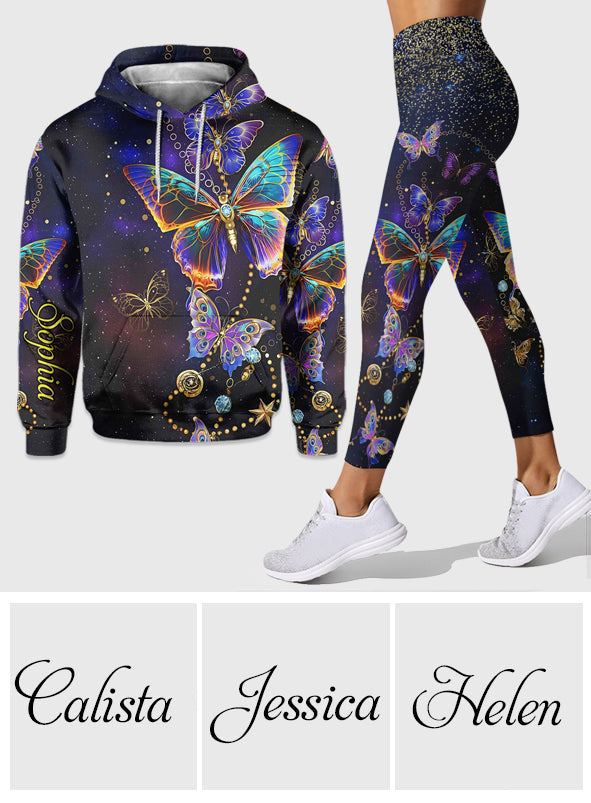 Beautiful Butterfly - Personalized Butterfly Hoodie and Leggings