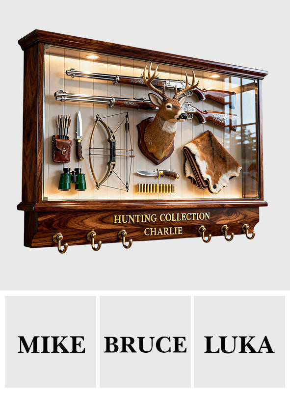 Love Hunting - Personalized Hunting Custom Shaped Hanging Rack