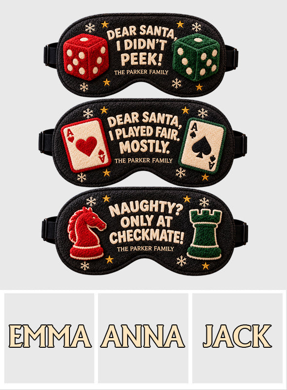 I Didn't Feek - Personalized Family Faux Fur Sleep Mask
