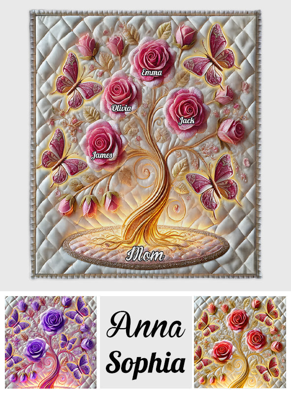 My Garden Gift For Mom, Grandma - Personalized Mother Blanket