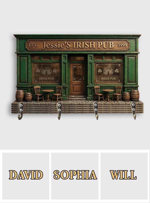 Irish Pub - Personalized Irish Custom Shaped Hanging Rack