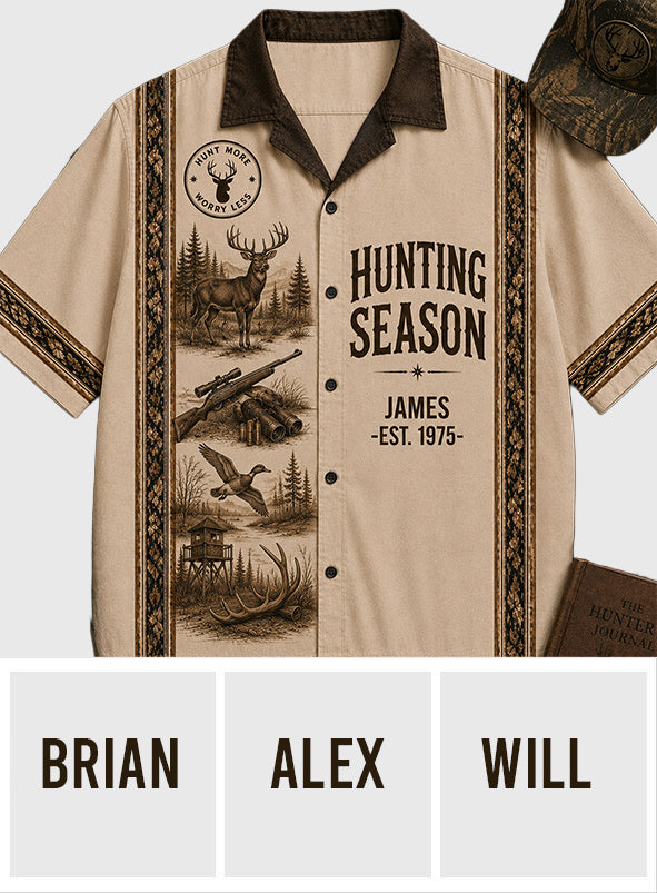 Hunting Season Is Coming - Personalized Hunting Hawaiian Shirt