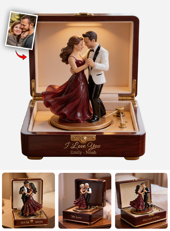 Love You Forever - Personalized Couple Custom Shaped Acrylic Plaque