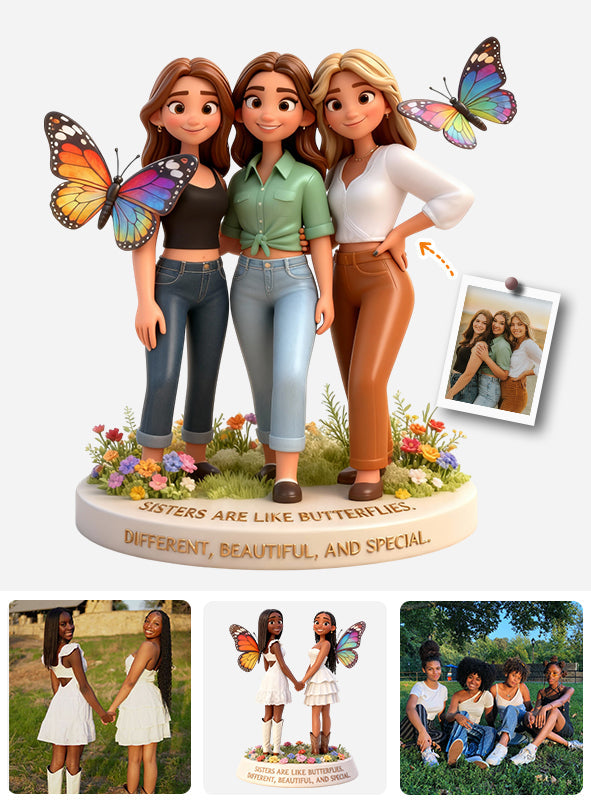 Perfect Gift For Sisters - Personalized Sister Custom Shaped Acrylic Plaque