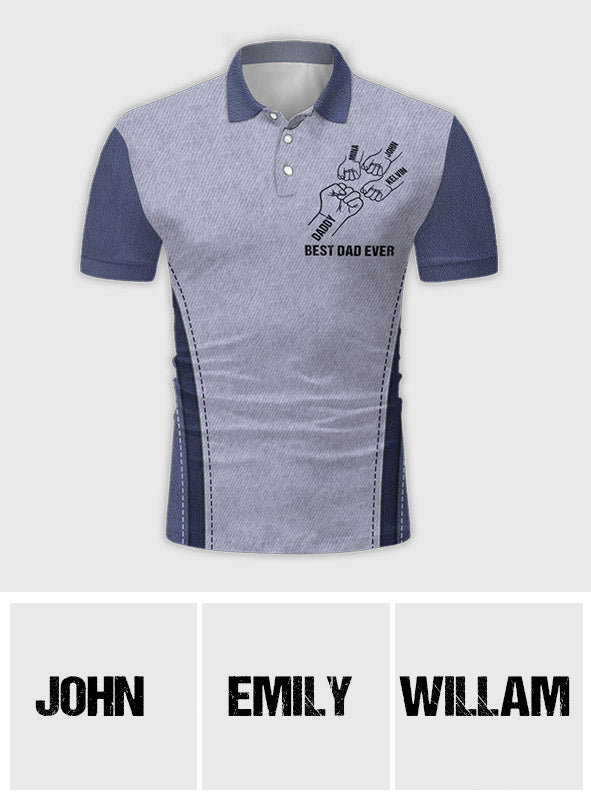 Best Dad Ever - Personalized Father Polo Shirt