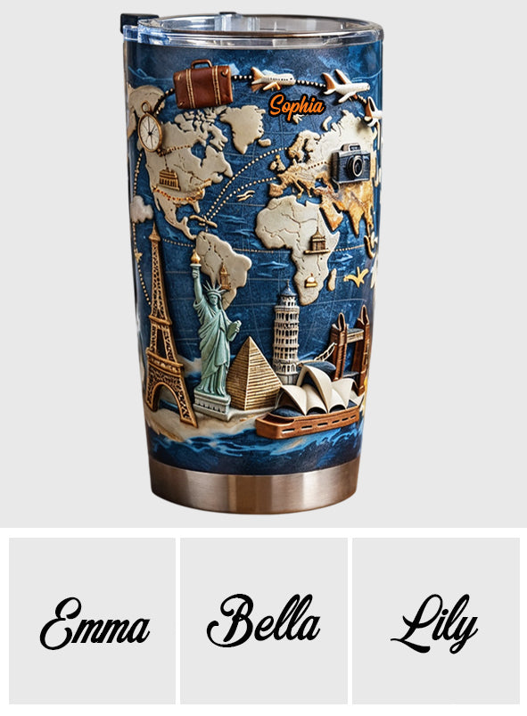 Love Traveling - Personalized Travelling Tumbler