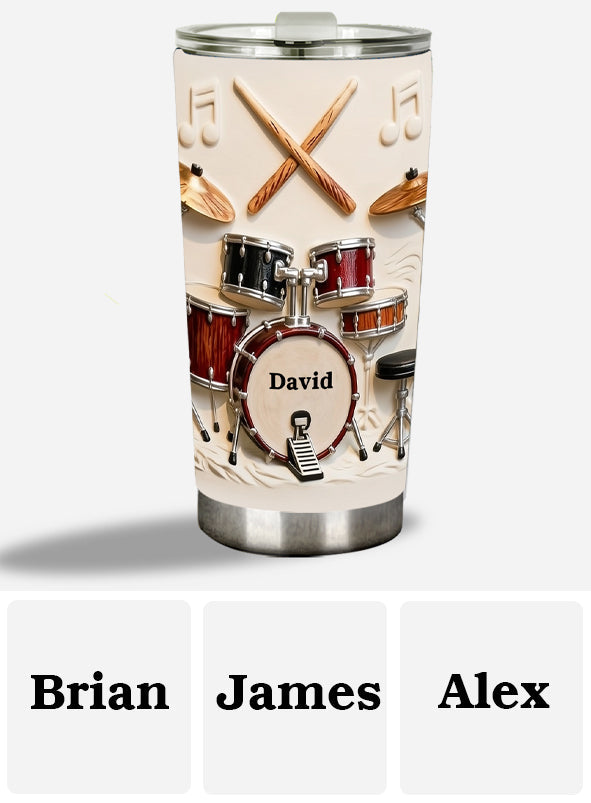 Awsome Drummer - Personalized Drummer Tumbler