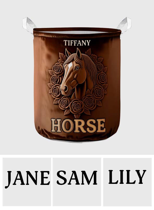 Perfect Gift For Horse Lovers - Personalized Horse Storage Basket