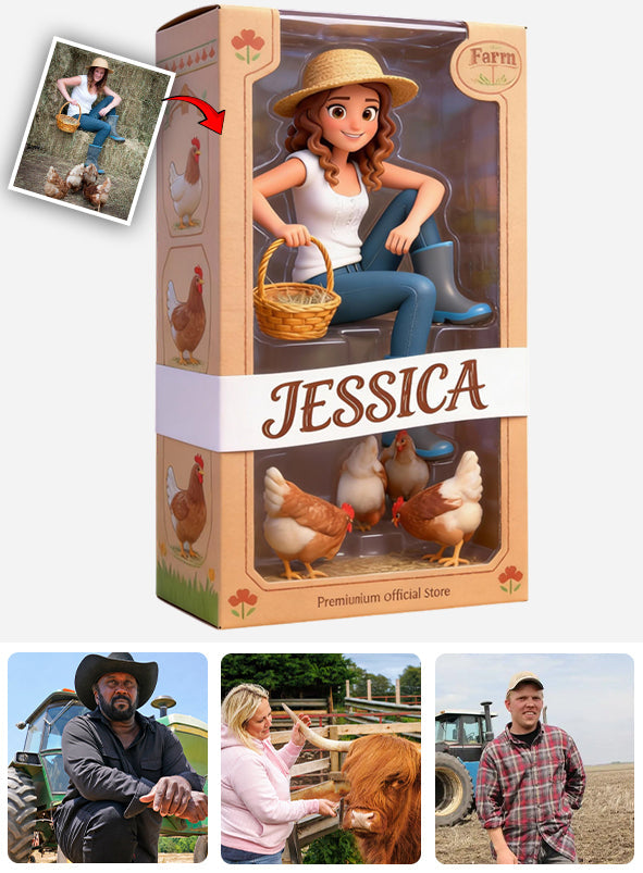 Farmer Gifts - Personalized Farmer Custom Shaped Acrylic Plaque