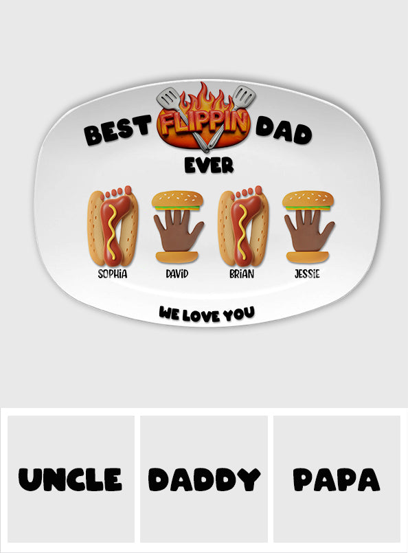 Best Flippin Dad Ever - Personalized Father Plate