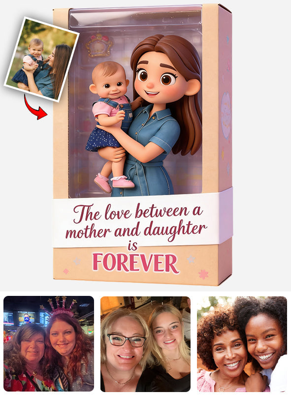 Mother And Daughter - Personalized Mother Custom Shaped Acrylic Plaque