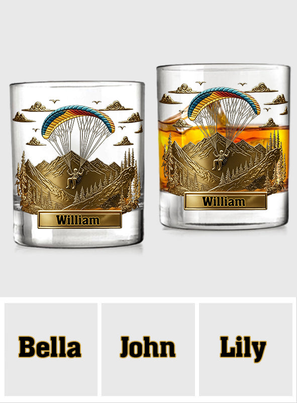 Sky Master - Personalized Parachute/Paragliding Whiskey Glass