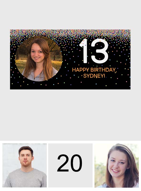 Happy Birthday - Personalized Birthday Garage Door Banner