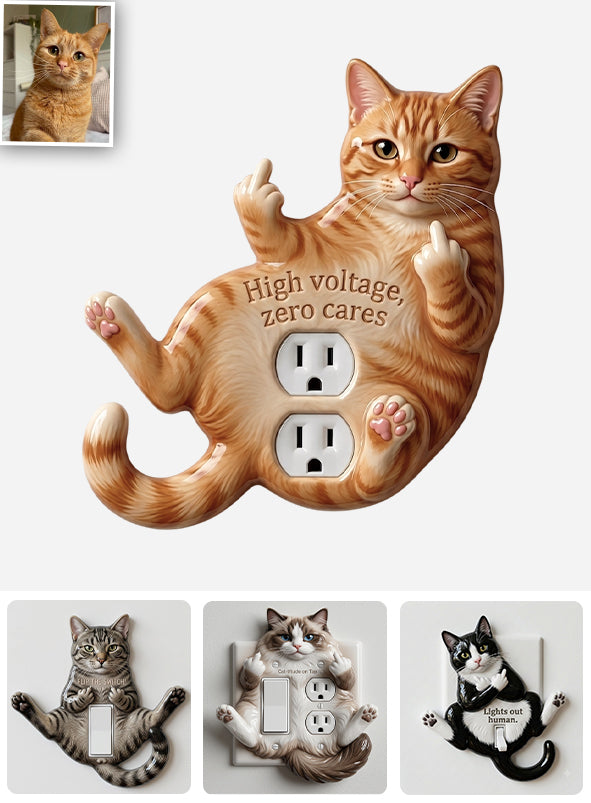 Funny Animal - Personalized Cat Light Switch/ Outlet Cover