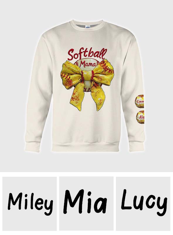 Softball Mama - Personalized Softball All Over Shirt