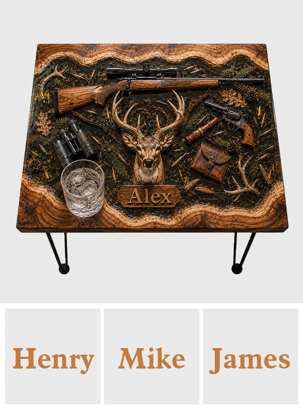 Smoke 'Em - Personalized Hunting Table Custom Shape