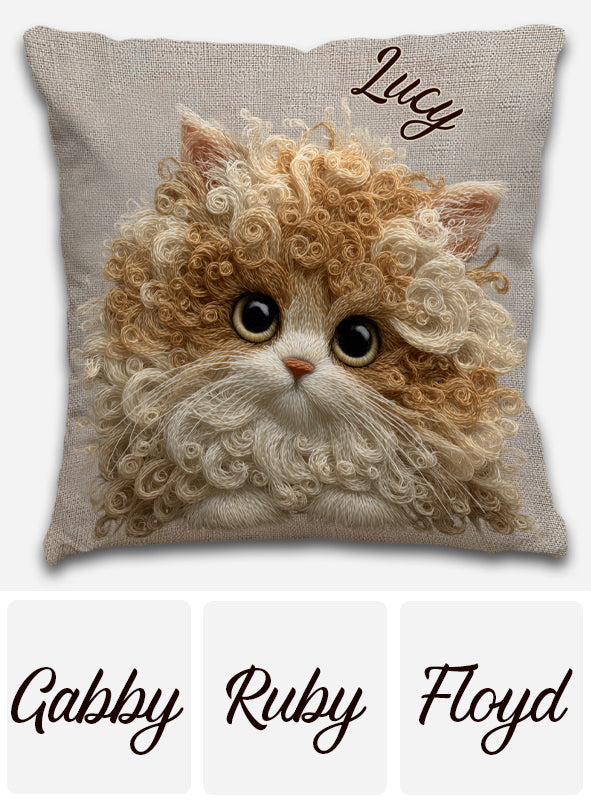 Cat Lovers - Personalized Cat Throw Pillow