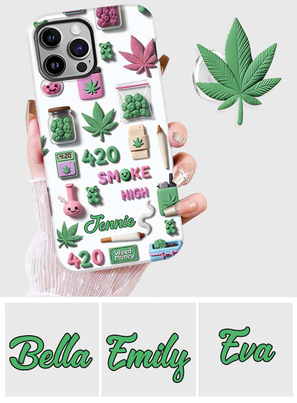Stoner Chic - Personalized Weed Full Print Phone Case