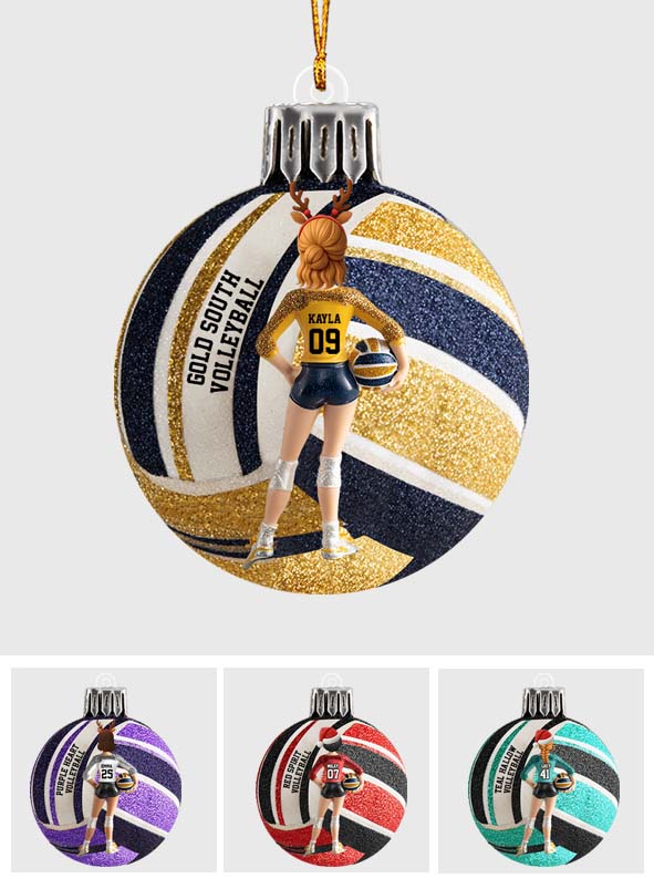 Love Volleyball - Personalized Volleyball Ornament