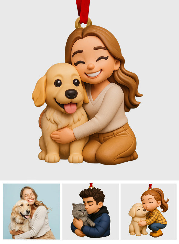 Gift For Dog Lover - Personalized Dog Custom Made 3D Minifigure Ornament