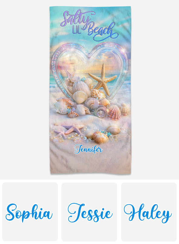 Salty Lil Beach - Personalized Sea Lover Quick-dry Beach Towel/ Bath Towel