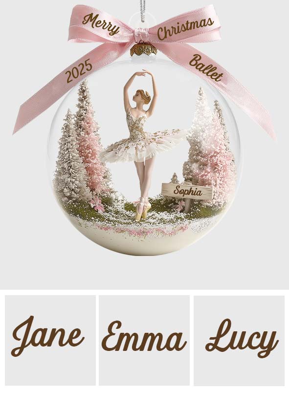 Awesome Ballet - Personalized Ballet Ornament