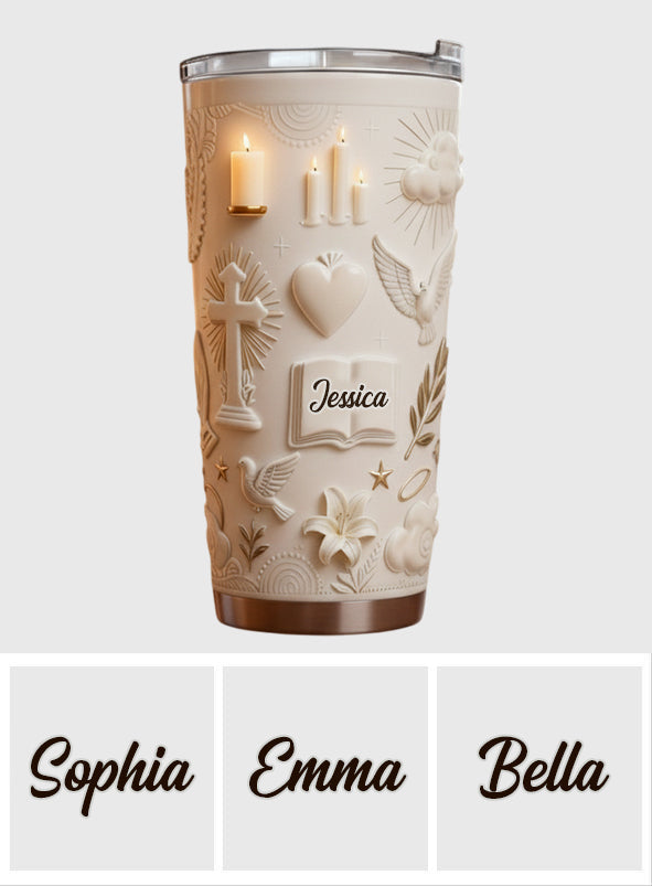 Faith Over Fear - Personalized Christian Tumbler