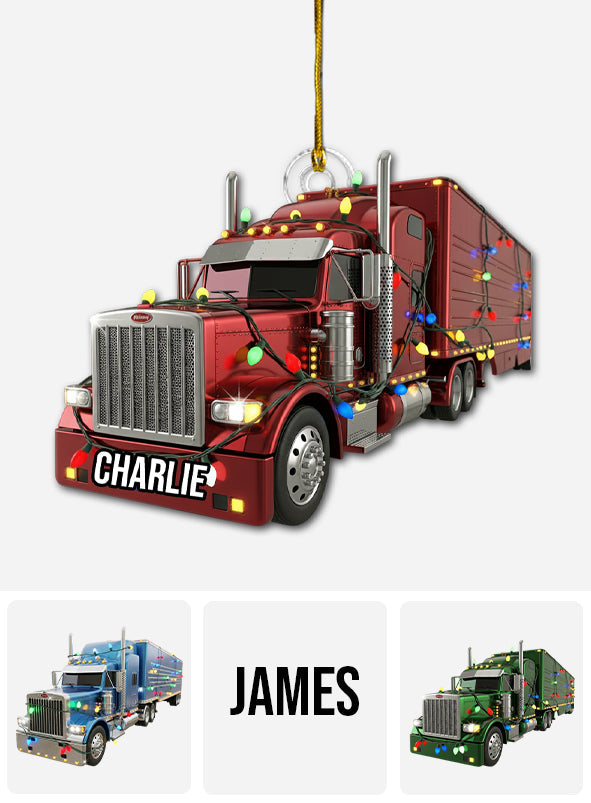 Truck Driver - Personalized Trucker Ornament