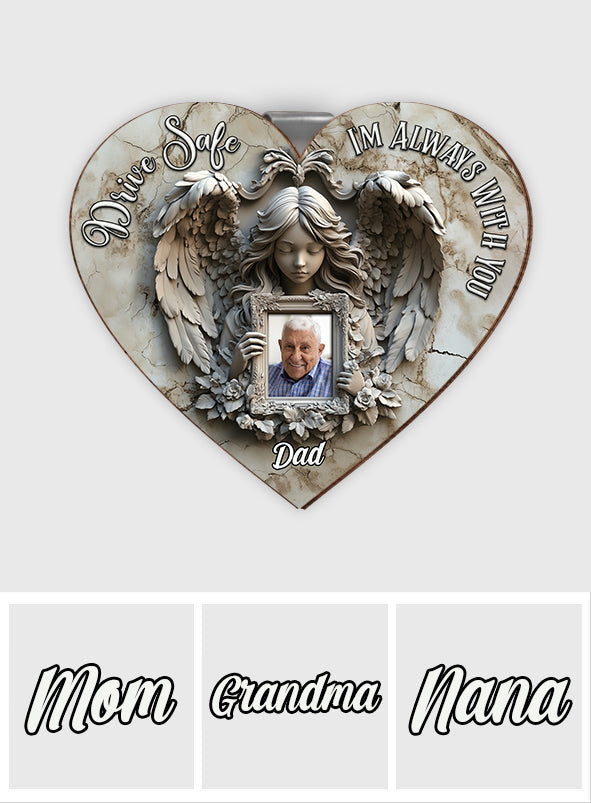 Angel Wings - Personalized Memorial Shaped Car Visor Clip