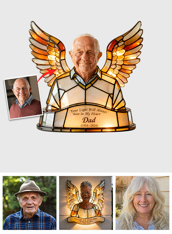 Your Light Will Always Shine - Personalized Memorial LED Light Acrylic Sign