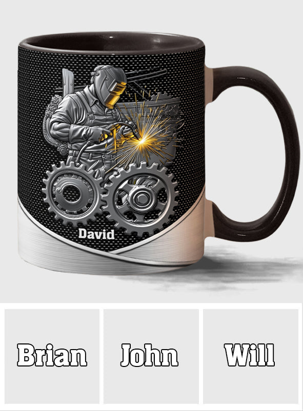 Strong Ones Become Welder - Personalized Welder Accent Mug