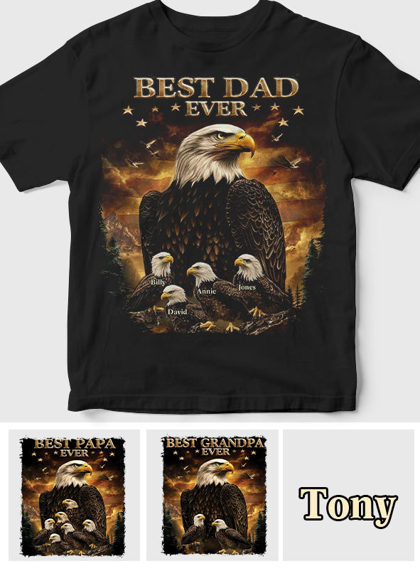 Best Dad Ever - Personalized Father T-shirt And Hoodie