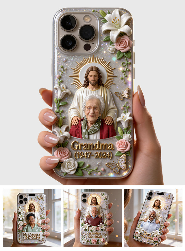 Memorial Gift for Lost of Loved One, Faith in God - Personalized Memorial Full Print Phone Case
