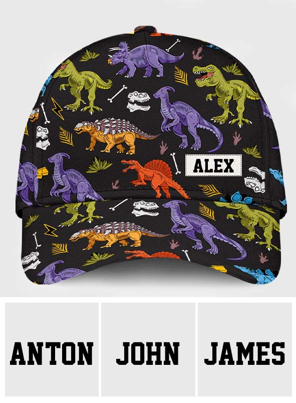Children's Dinosaur Design - Personalized Kid Classic Cap