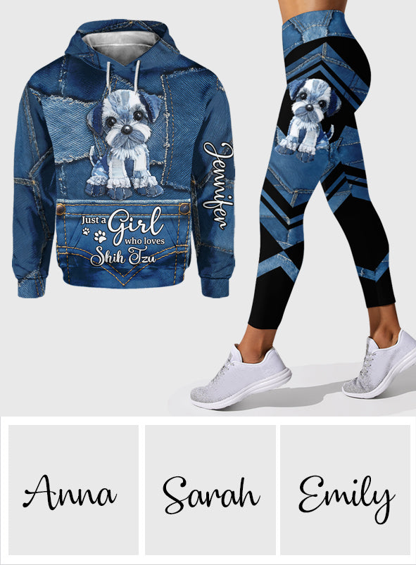 Love Shih Tzu - Personalized Dog Hoodie and Leggings
