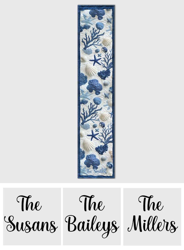 Beach Lovin' Summer Vibes - Personalized Sea Lover Table Runner