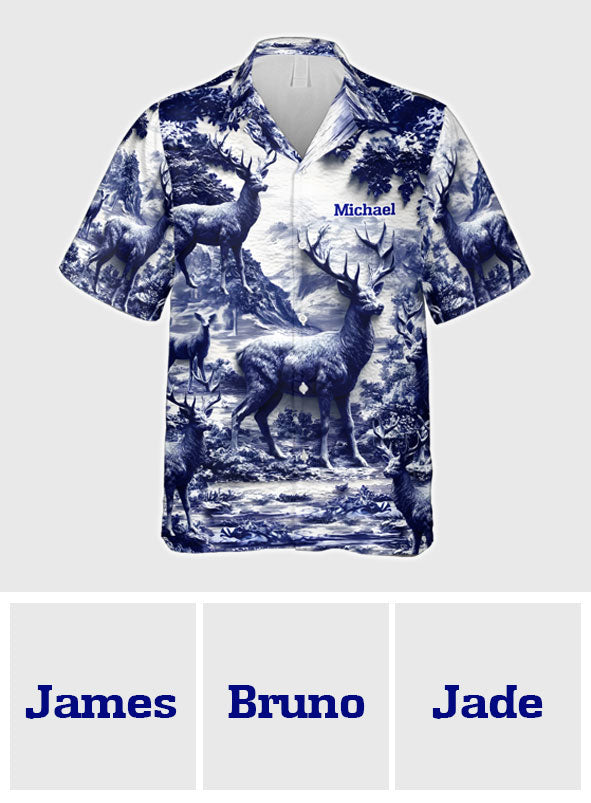 Deer Hunting - Personalized Hunting Hawaiian Shirt