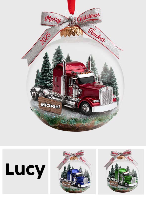 Truck Driver - Personalized Trucker Ornament