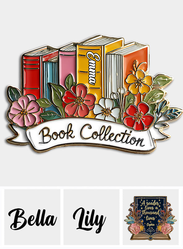 Book Collection - Personalized Book Pin