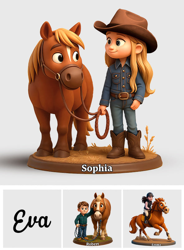 Love Horse - Personalized Horse Custom Shaped Acrylic Plaque