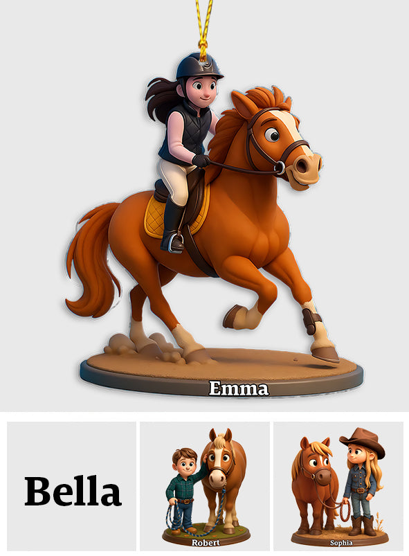 Love Horse - Personalized Horse Ornament