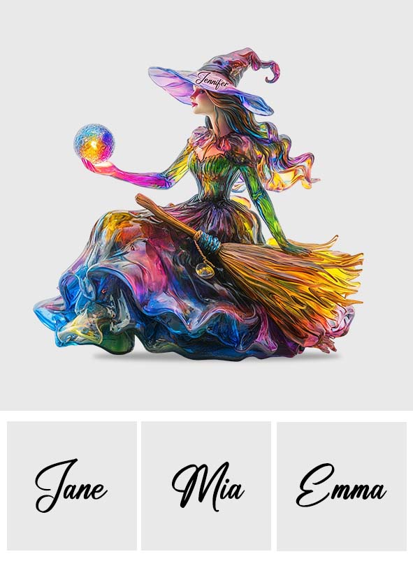 Mystic Witch - Personalized Witch Custom Shaped Acrylic Plaque