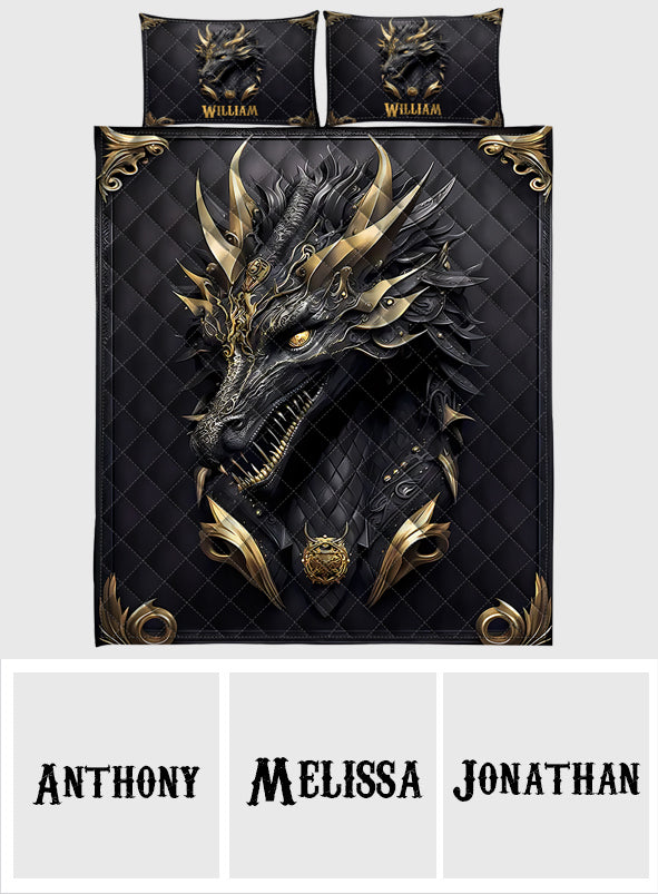 Love Dragons - Personalized Dragon Quilt Set