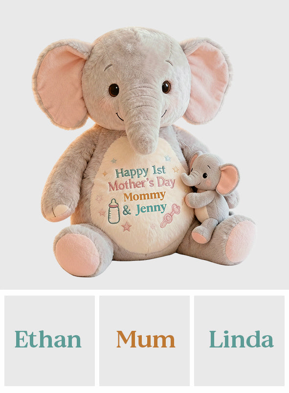 Happy 1st Mother's Day - Personalized Mother Premium Faux Fur Pillow