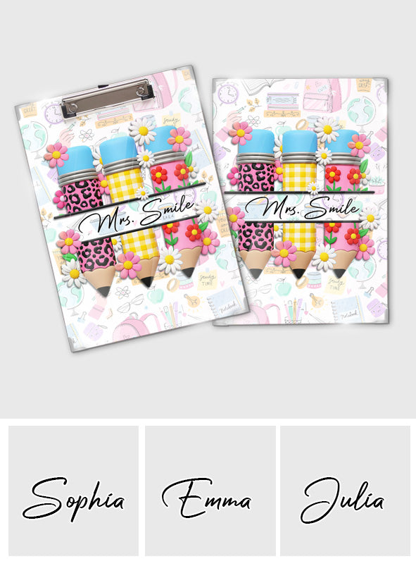 Teacher Life - Personalized Teacher Clipboard