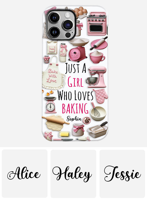 Just A Girl Who Loves Baking - Personalized Baking Full Print Phone Case